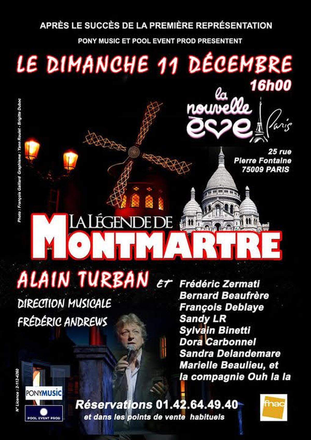 Afiche de la revista La leyenda de Montmartre.