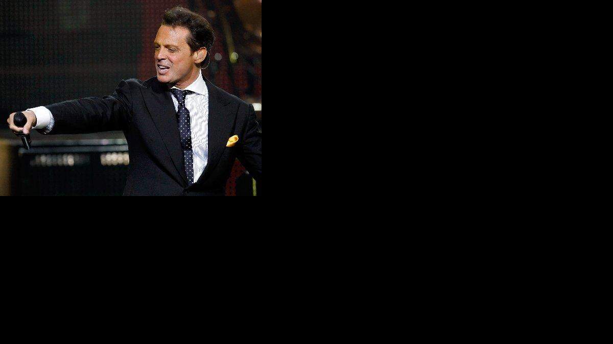 Luis Miguel durante un concierto en las Vegas en el 2010.