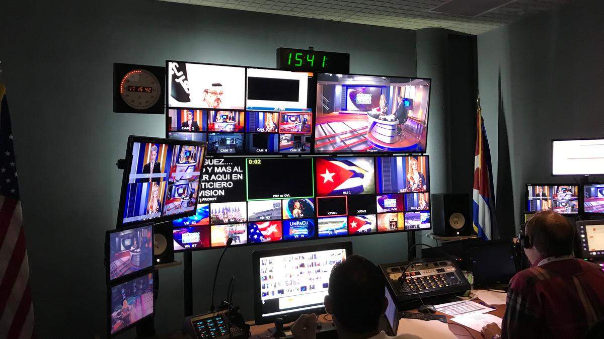 Los estudios de TV Martí, en Doral.
