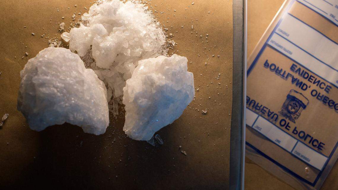 File photo of crystal methamphetamine