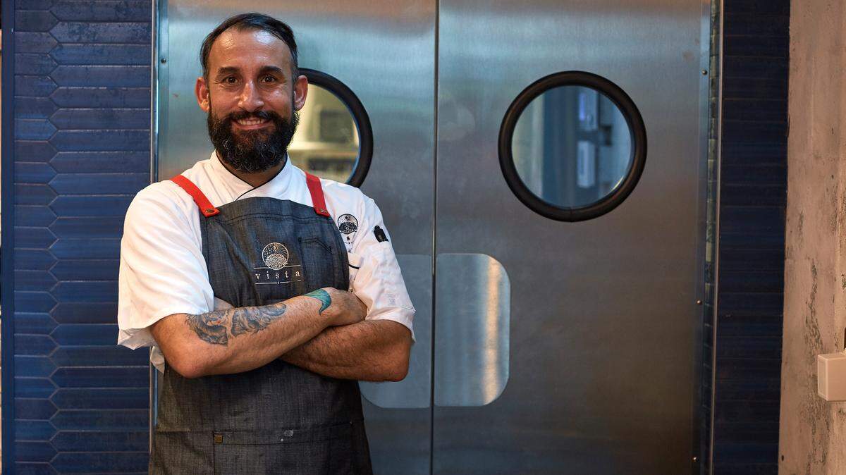 El chef ítalo-chileno del restaurante Vista, Giuliano Leverone.