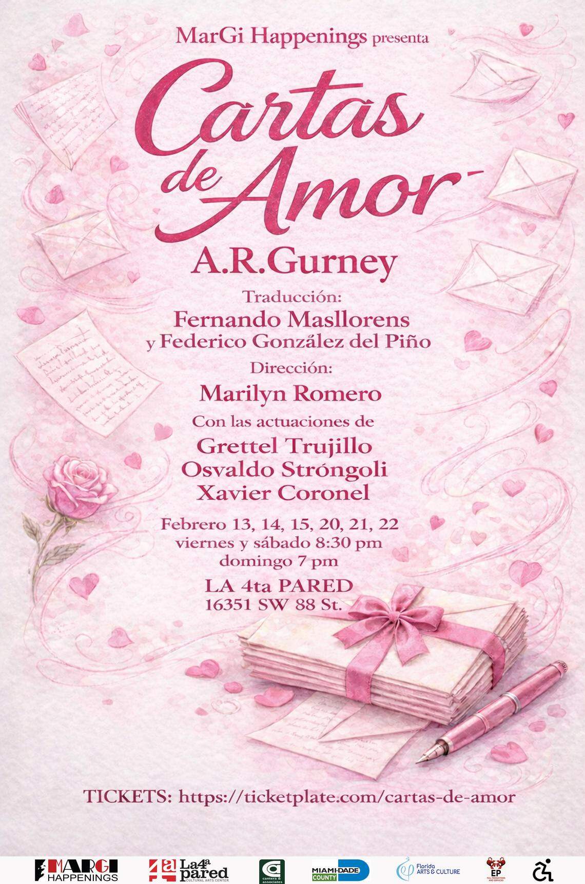Celebra San Valentín en el teatro con “Cartas de amor” en La Cuarta Pared.