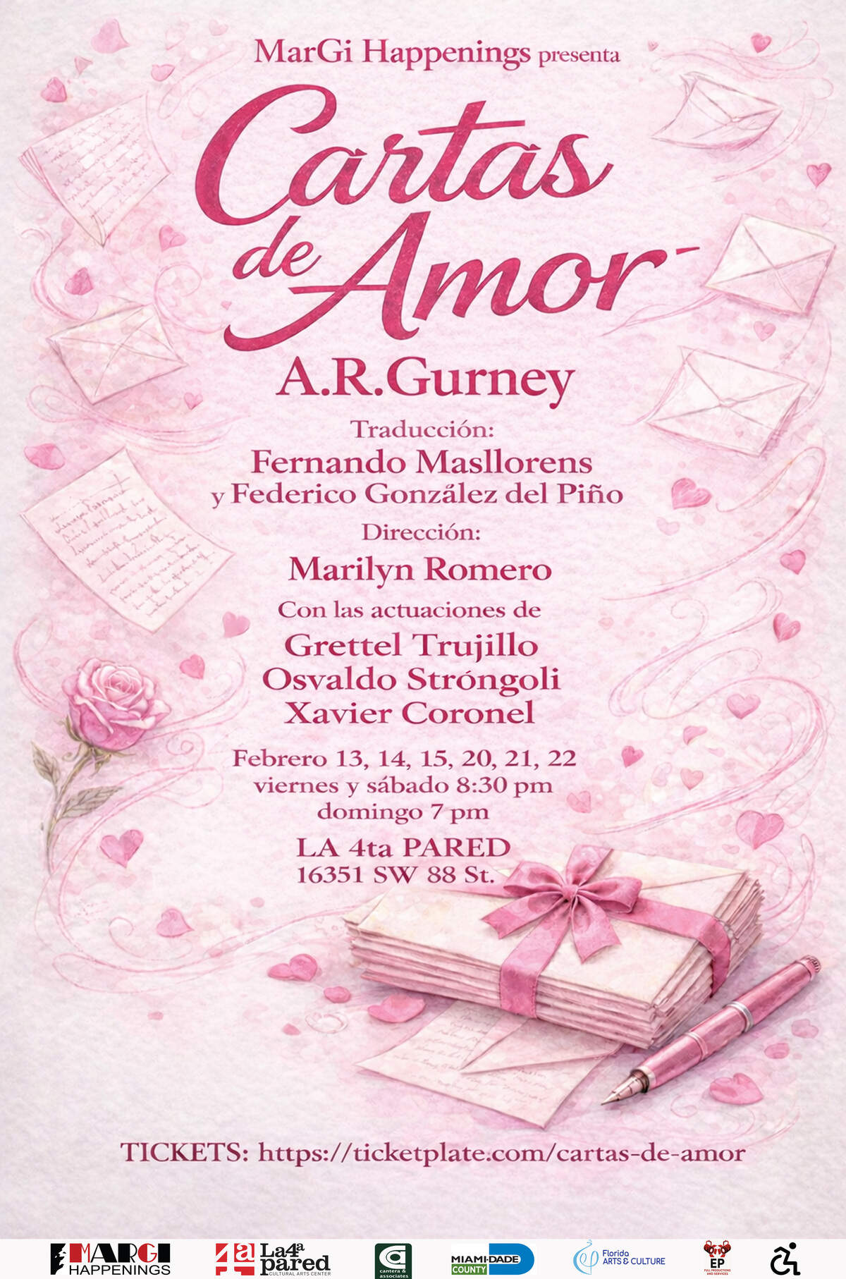 Celebra San Valentín en el teatro con “Cartas de amor” en La Cuarta Pared.