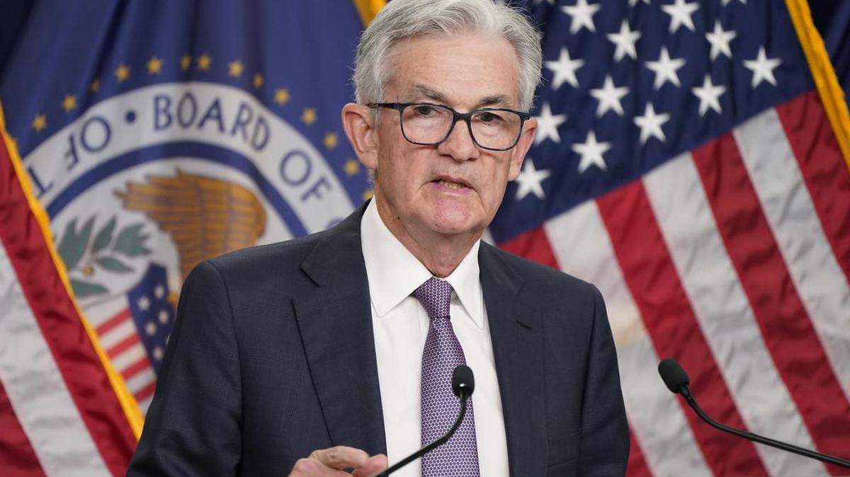 El presidente de la Reserva Federal, Jerome Powell, habla en una conferencia de prensa el miércoles 21 de septiembre de 2022 en el edificio de la Junta de la Reserva Federal en Washington.  (Foto AP/Jacquelyn Martín)