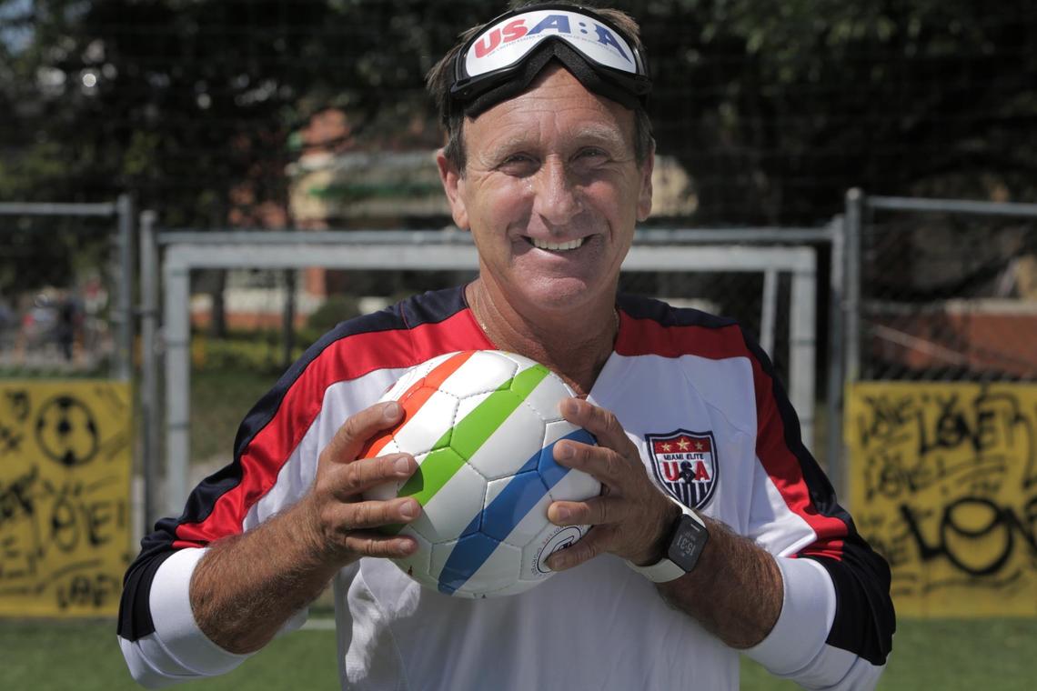 “I have a lot of hope for this initiative because of the support I found,” said longtime soccer coach Marcelo Landau, who launched a Miami soccer academy for visually impaired players.