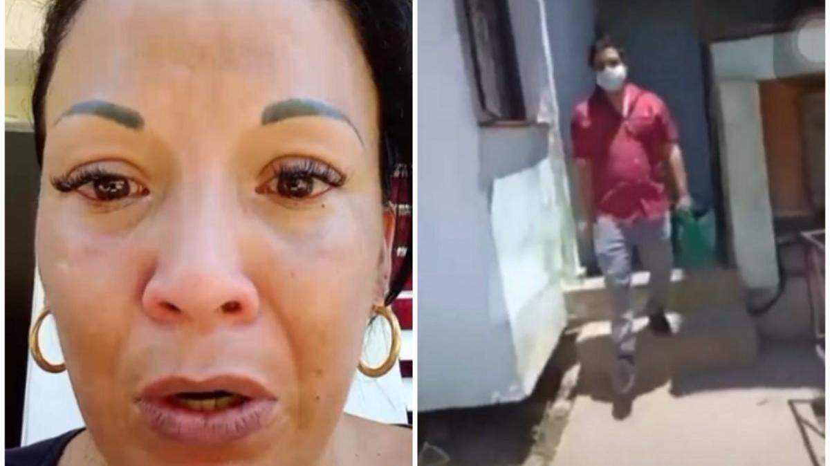 La ex fiscal Yeilis Torres y su agresor Humberto López.