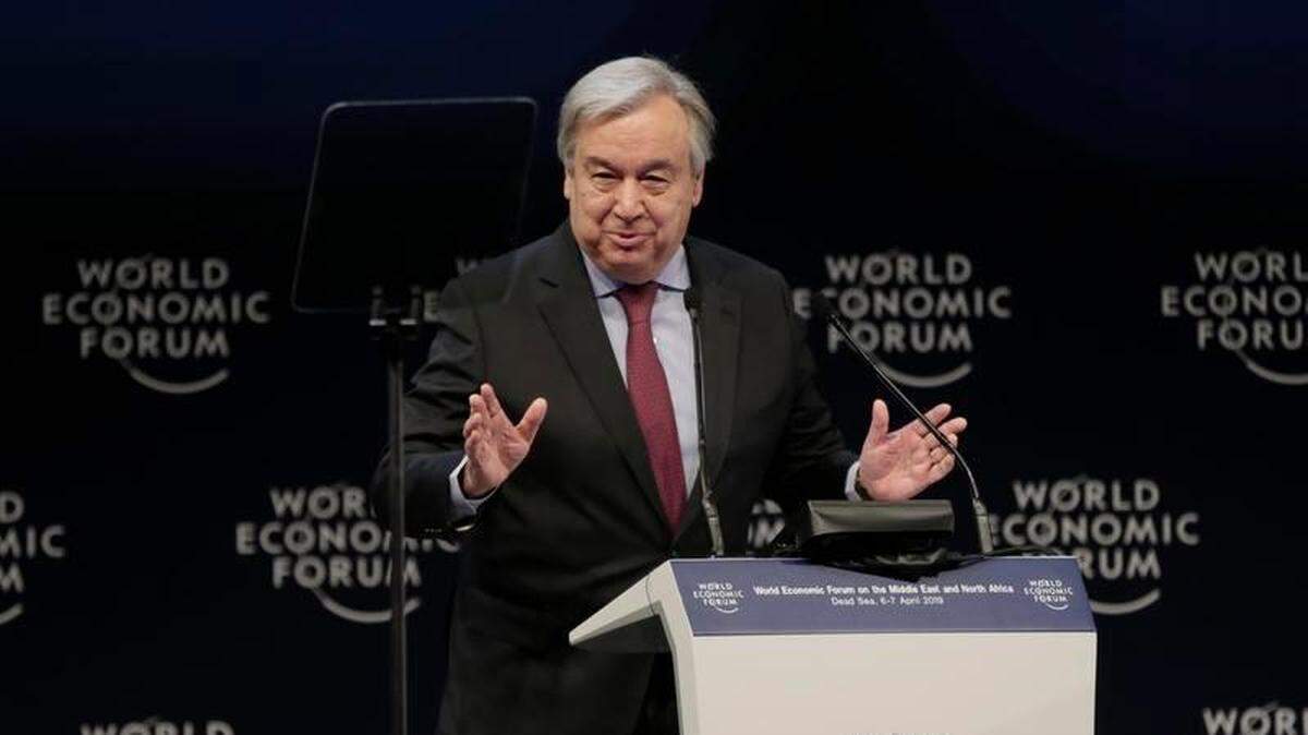 El secretario general de la ONU, António Guterres, urgió el sábado, 6 de abril del 2019, a los países de Oriente Medio y del Norte de África a dar paridad a la mujer para mejorar sus economías, durante la apertura de la edición regional del Foro Económico Mundial.