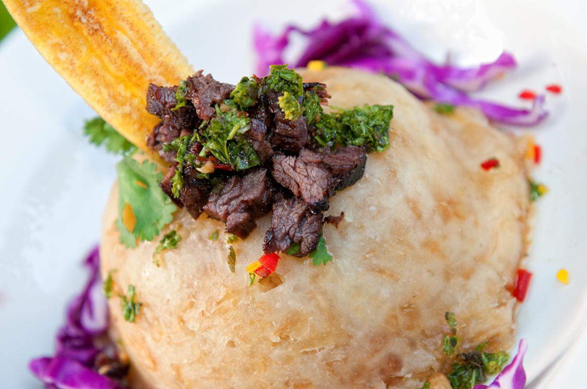 Mofongo de yuca del chef Israel Calderón, del resort El Conquistador en Fajardo, Puerto Rico.