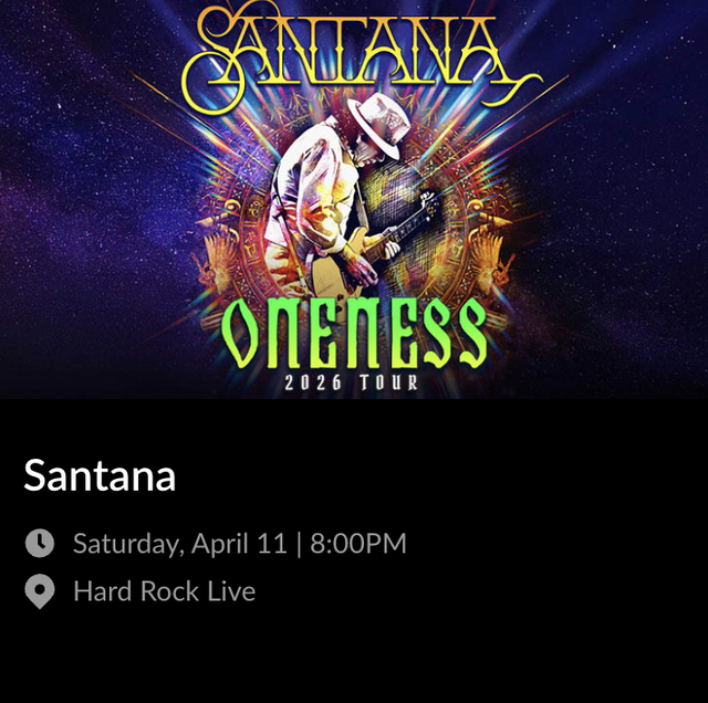 Santana en Hard Rock Live: clásicos que no envejecen.