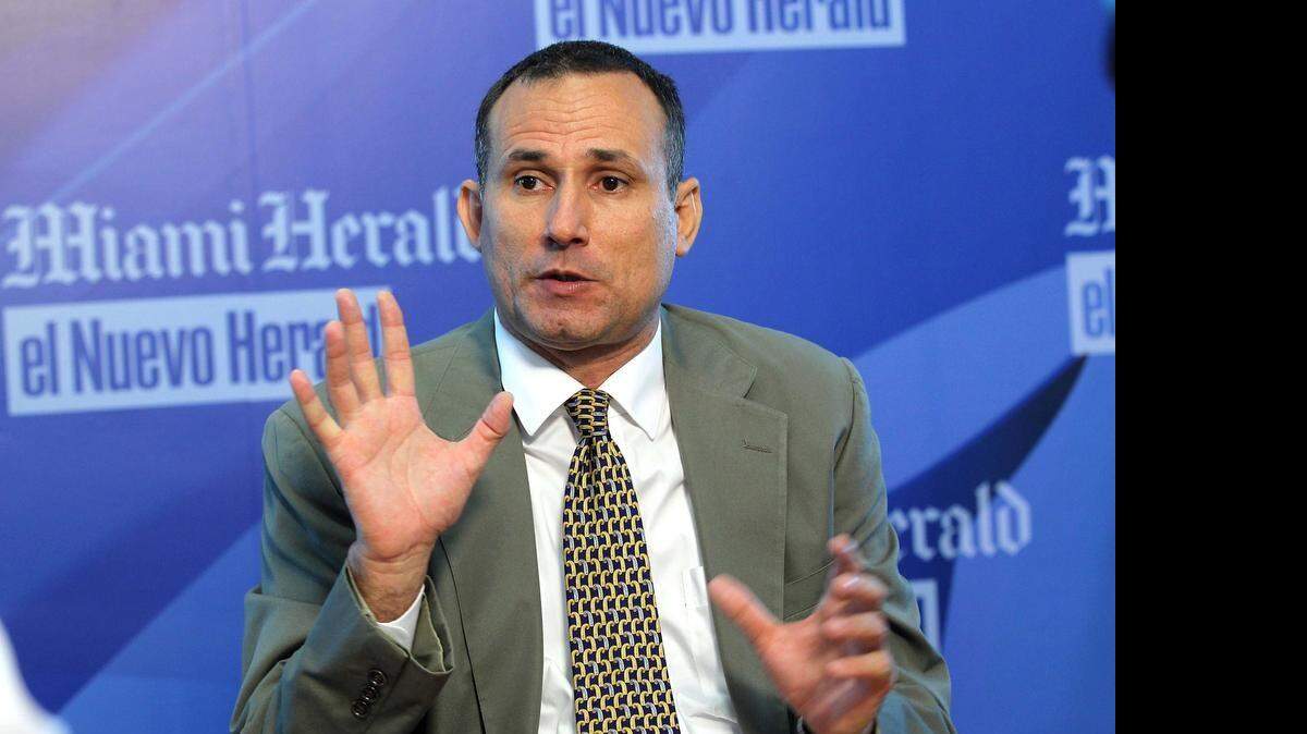 El disidente cubano José Daniel Ferrer, líder de la Unión Patriótica de Cuba (UNPACU), durante un encuentro con la junta editorial de el Nuevo Herald y el Miami Herald el 26 de mayo del 2016.