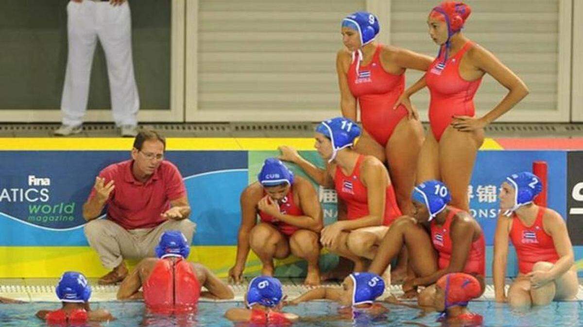 Las jugadoras del equipo de polo acuático cubano en una foto de archivo.
