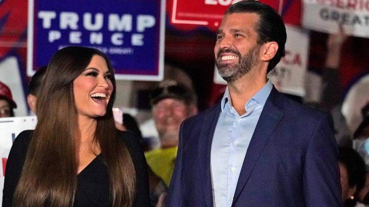 Kimberly Guilfoyle and Donald Trump Jr.
