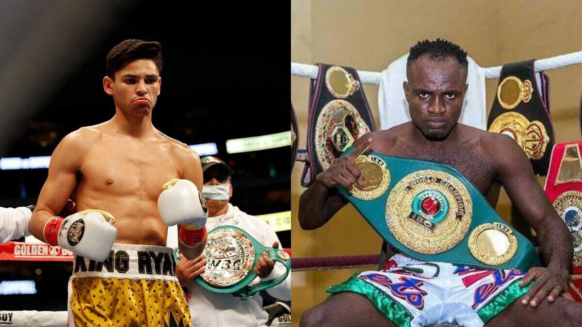 Muchas veces escuchó Javier Centeno que George Kambosos no podría contra Teófimo López. Ahora los mismos comentarios porque nadie le da oportunidad a Emmanuel Tagoe (der.) contra Ryan García.