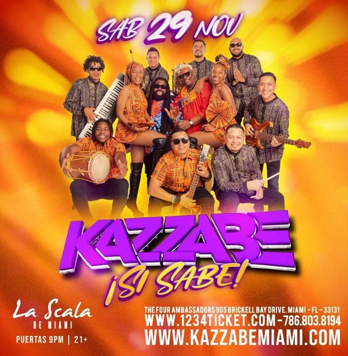 Concierto de Kazzabe en La Scala de Miami.