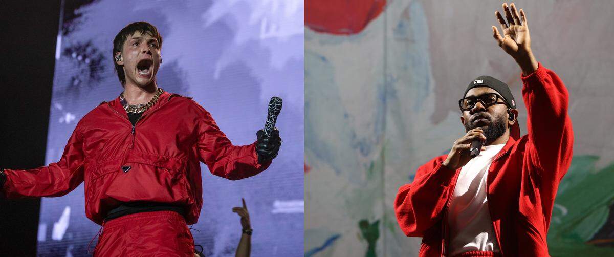 Una colaboración entre Peso Pluma (izquierda) y el rapero estadounidense Kendrick Lamar es una de las más esperadas del año.