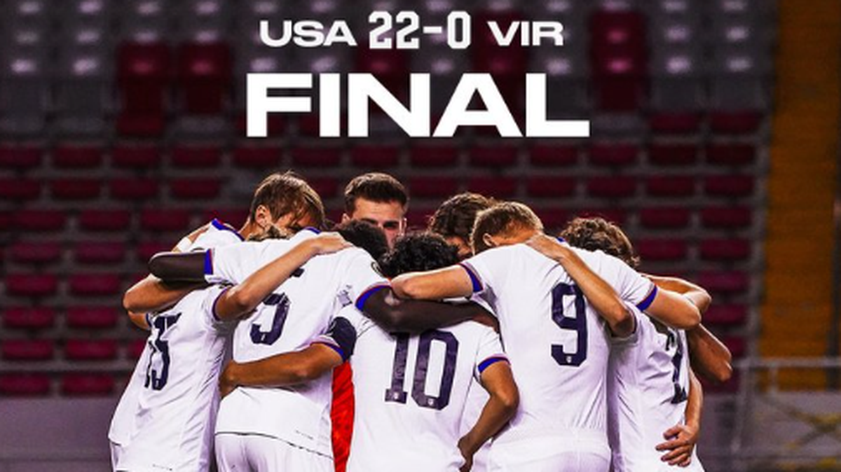 Estados Unidos goleó 22-0 a Islas Vírgenes estadounidenses en la fase de clasificación de la Concacaf para el Mundial sub-17, lo que supone un récord de las selecciones de ese país a cualquier nivel en una previa para una cita universal.