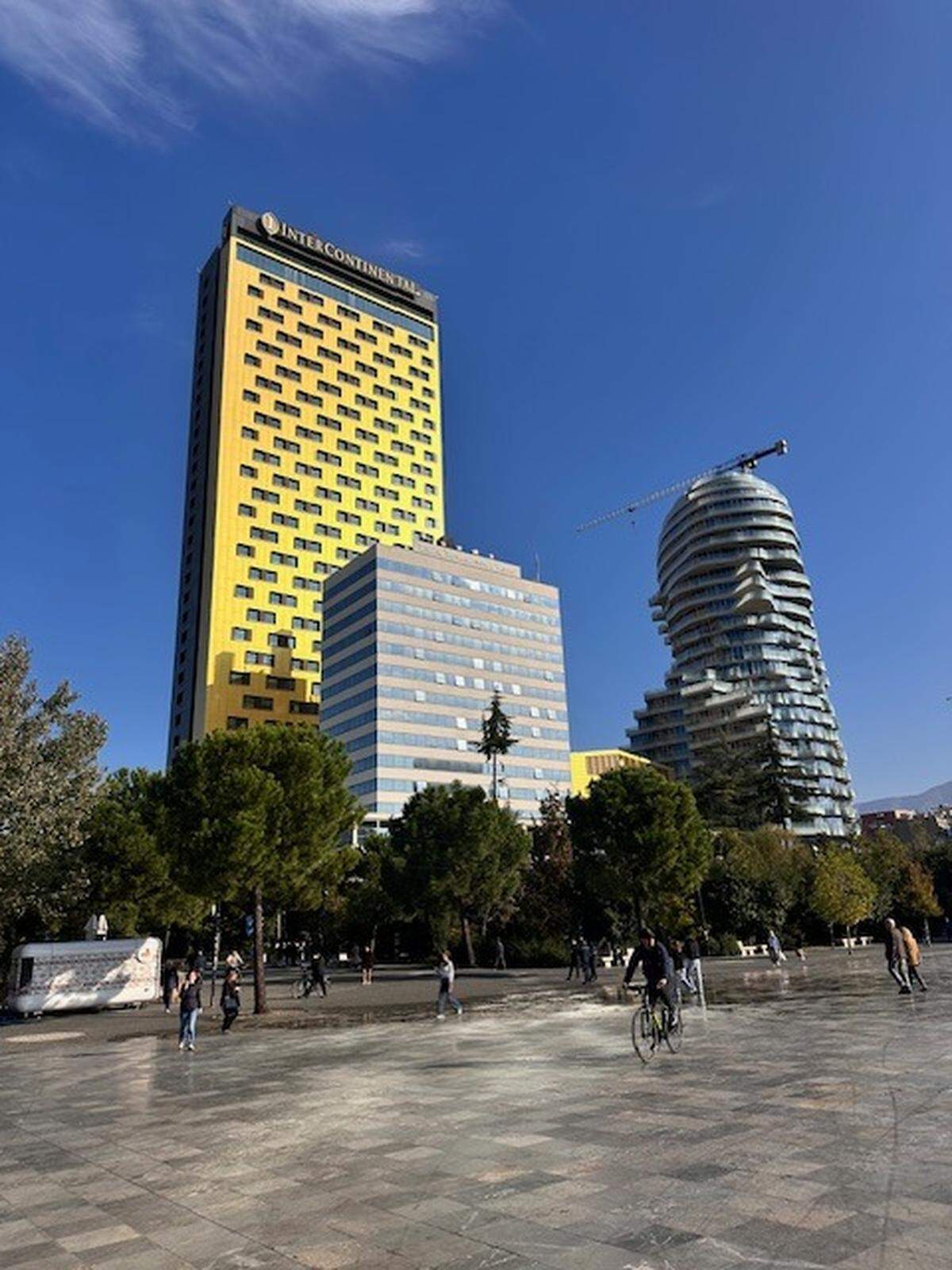 Plaza de Skanderbeg, en la capital albanesa.