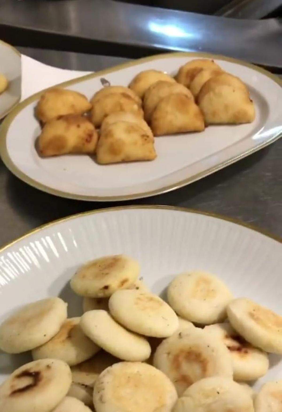 Parte de los platos típicos venezolanos que probó el presidente de Argentina, Mauricio Macri.