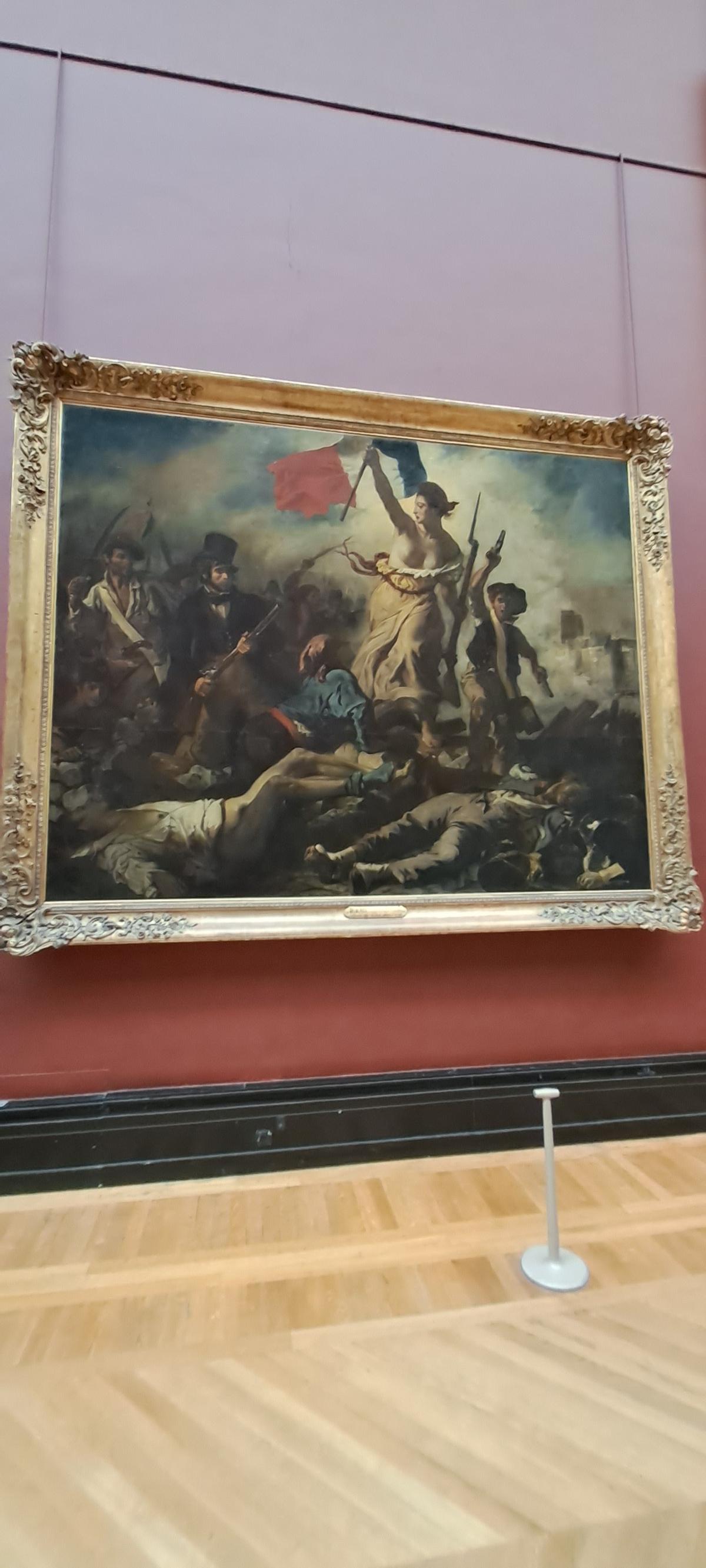 Un cuadro icónico, ‘La libertad guiando al Pueblo’ del pintor Eugène Delacroix.