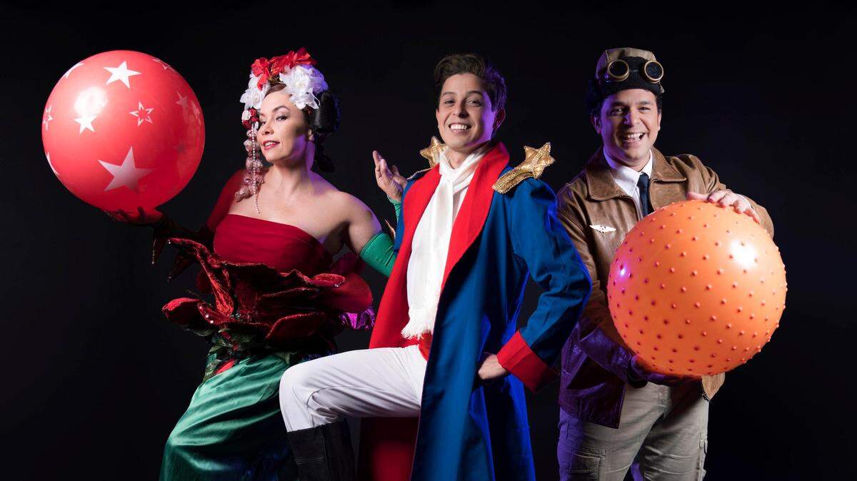 El Paseo Wynwood pondrá énfasis en la programación para los niños con obras tan conocidas como "El Principito". En la foto: Natalia Martínez, Jorge Rodríguez y Anthony LoRusso.