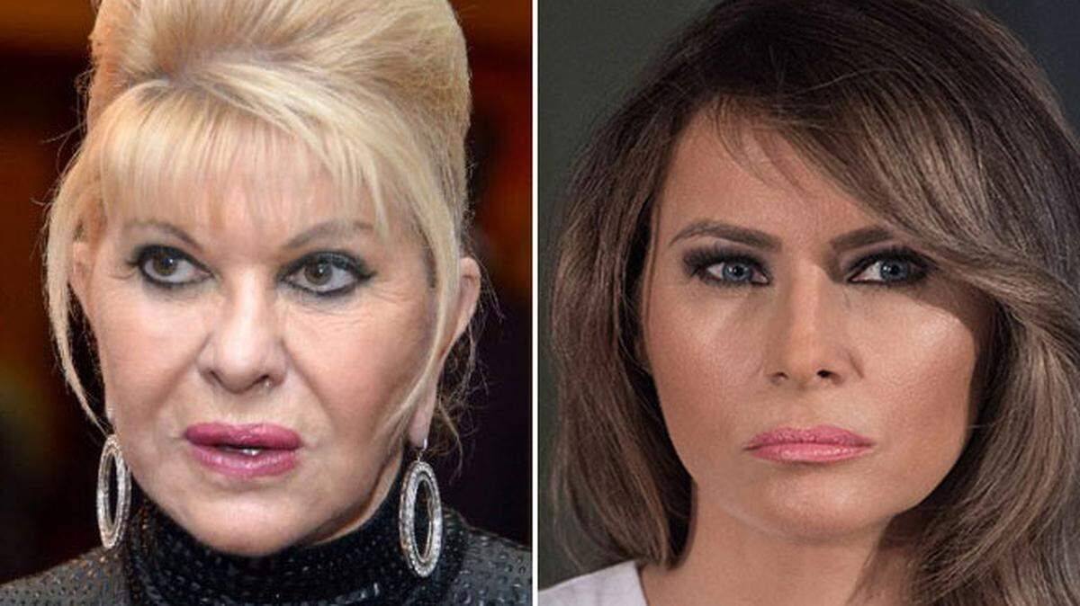 Ivana Trump, primera esposa del presidente estadounidense Donald Trump, provocó una airada reacción de la actual mujer del mandatario, Melania Trump. 