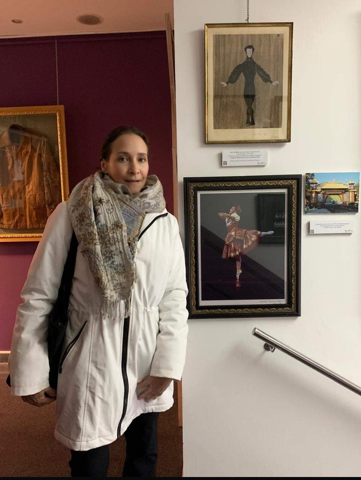 Rosario Suárez el 30/12/2024, de visita en el Museo de la Casa de la Danza en Logroño, España.