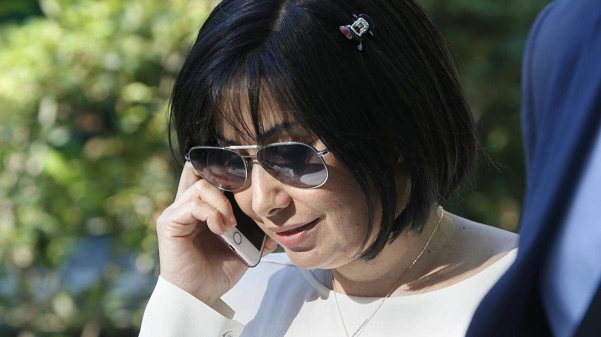 Venezuela’s former national treasurer, Claudia Diaz Guillen is pictured in 2018.