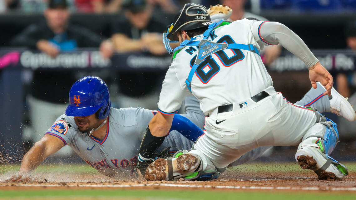 Con drama hasta el out final, los Marlins pierden ante los Mets con un verdugo bien conocido