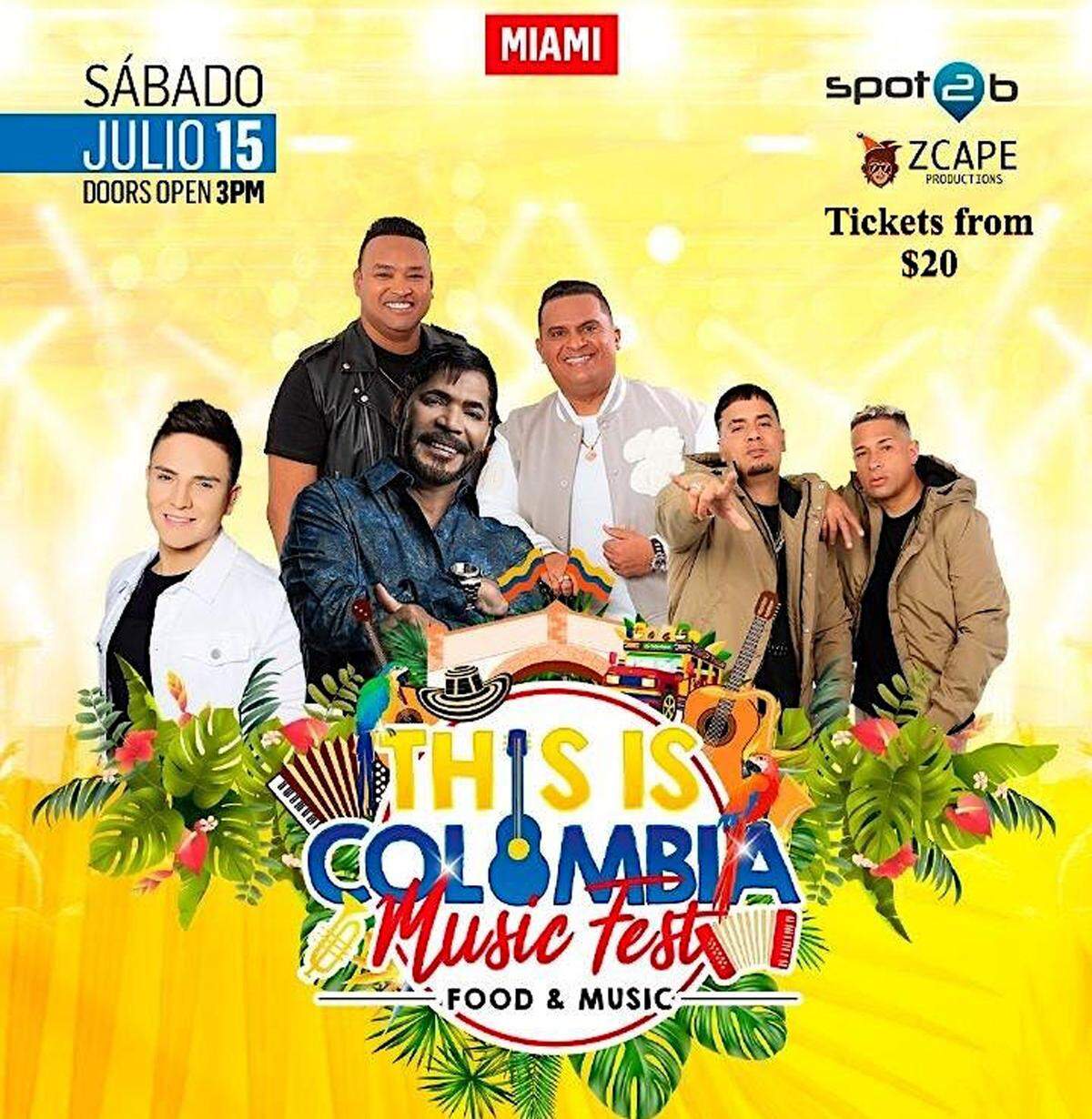 Esto es Colombia, festival de música en Shots Bar Miami.