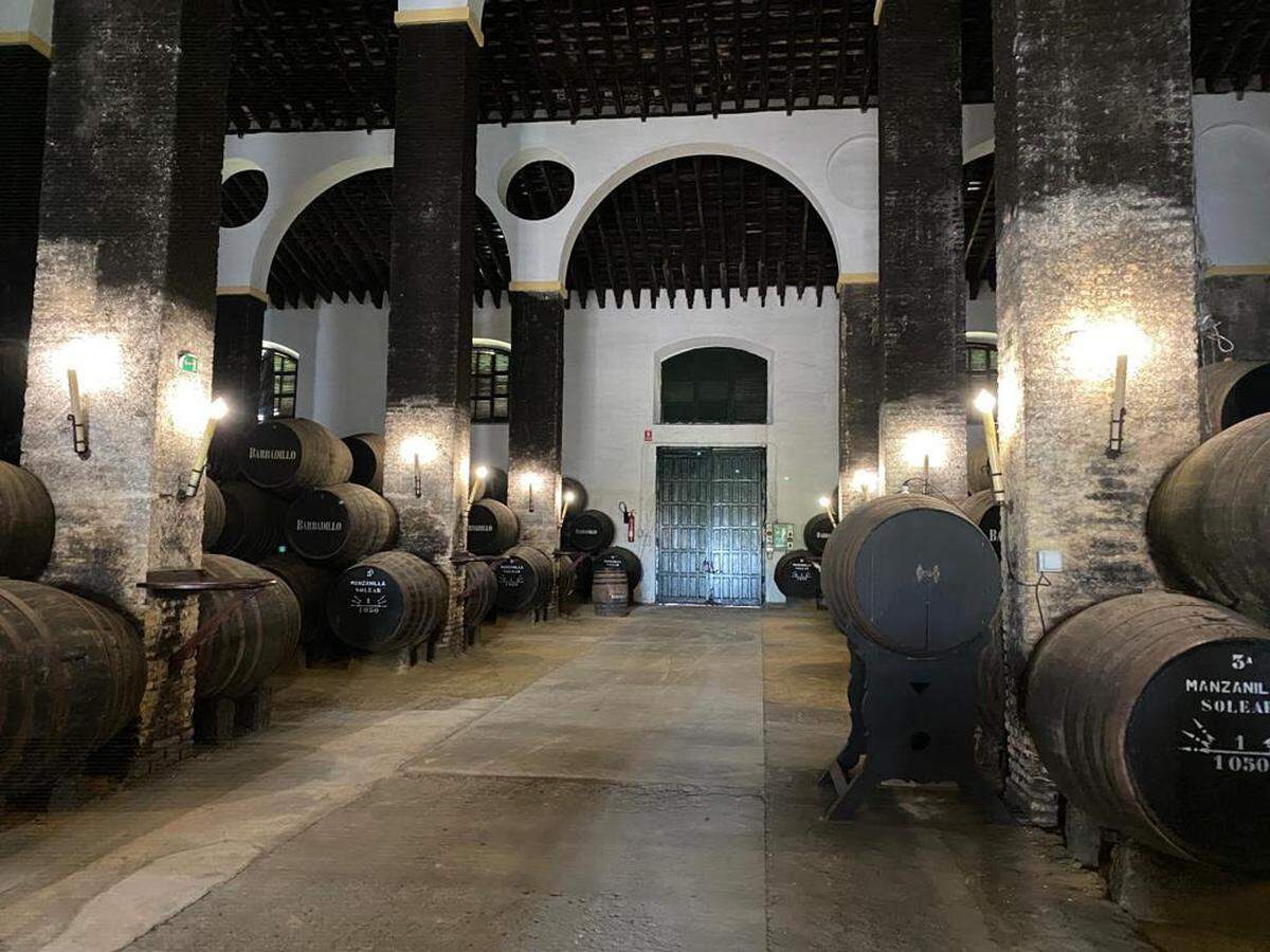 Bodegas Barbadillo, en Barrio Alto, Sanlúcar de Barrameda, Huelva.