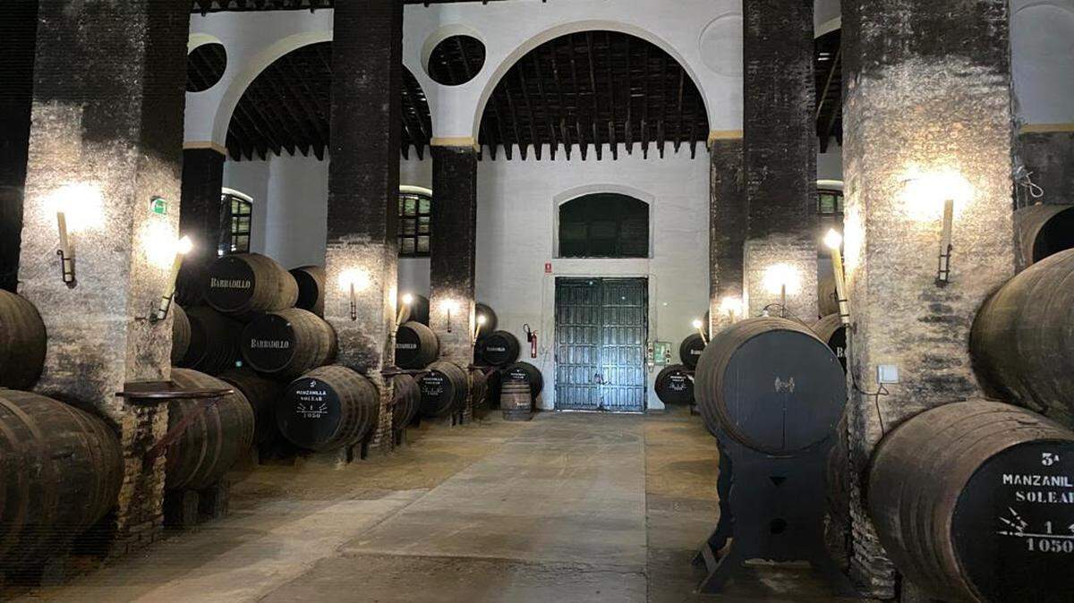 Bodegas Barbadillo, en Barrio Alto, Sanlúcar de Barrameda, Huelva.