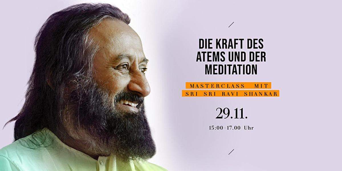 El poder de la respiración y la meditación: Masterclass con Sri Sri Ravi Shankar.