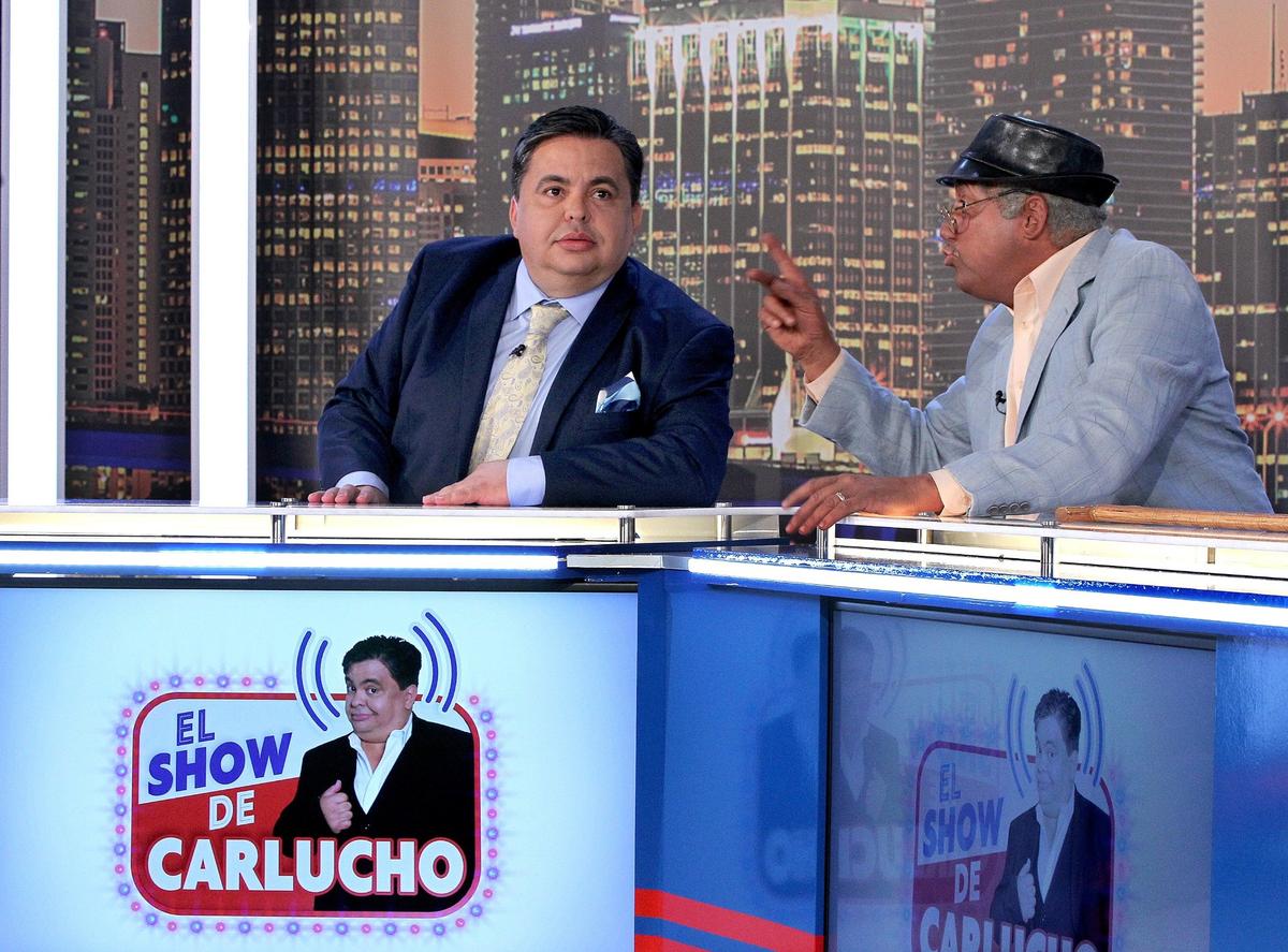 El humorista y presentador cubano José Carlucho celebra el tercer aniversario de ‘El show de Carlucho’, que se trasmite por la plataforma digital de UniVistaTV. En la rutina cómica lo acompaña Carlos “Pillín” Marrero, en mayo del 2019.