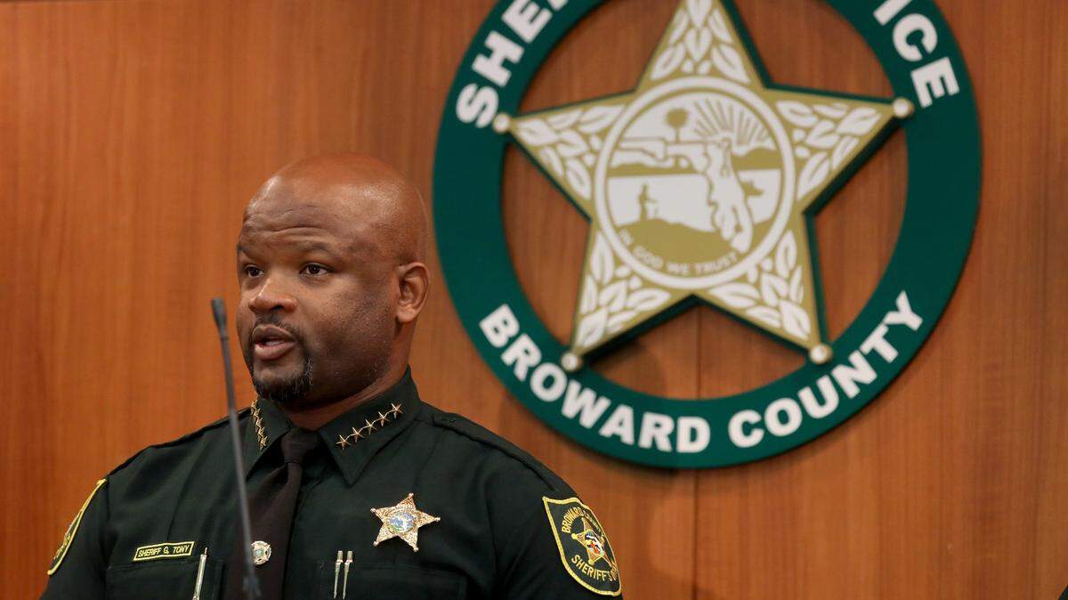 Broward Sheriff Gregory Tony exploded at the president of the largest police union in the county earlier this week, after, the sheriff said, he politicized the death of the first law enforcement officer in South Florida to succumb to COVID-19.