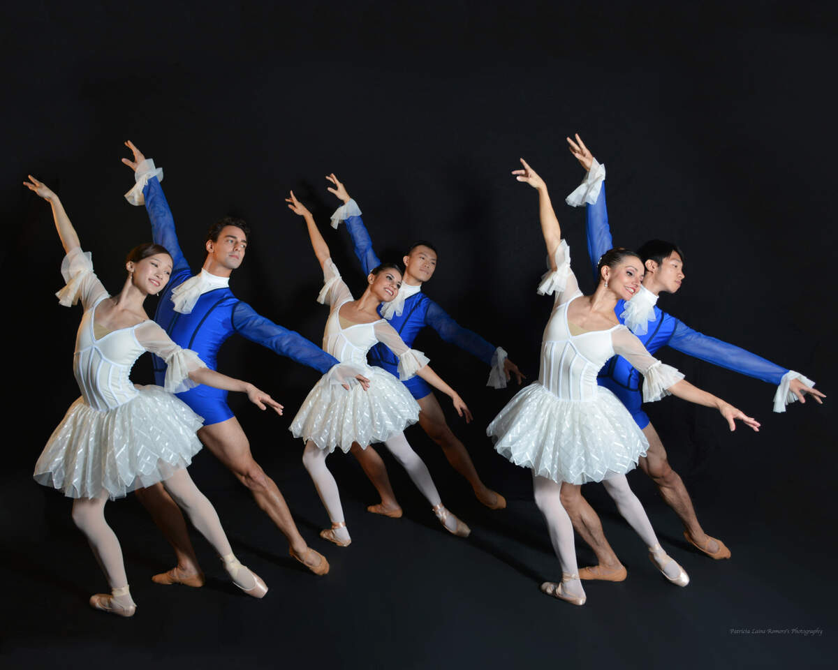 Los bailarines de Arts Ballet Theatre of Florida en “Classic Symphony”, que forma parte del programa a presentarse en el Aventura Arts & Cultural Center en marzo de 2025.