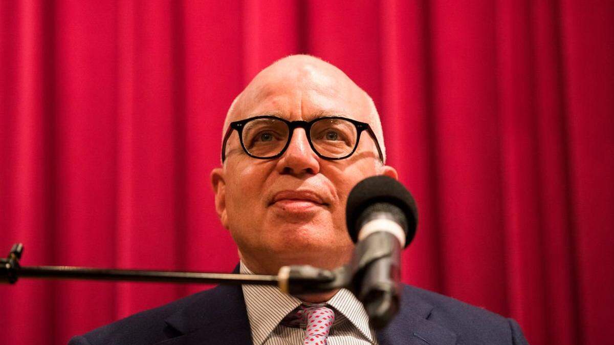 PHILADELPHIA, PA - JANUARY 16: Author Michael Wolff discusses his controversial book on the Trump administration titled "Fire and Fury" on January 16, 2018 in Philadelphia, Pennsylvania. Trump's lawyer had previously sent a cease-and-desist letter to the author and publisher of the book claiming that it was defamatory and libelous and should not be published or distributed. (Photo by Jessica Kourkounis/Getty Images)