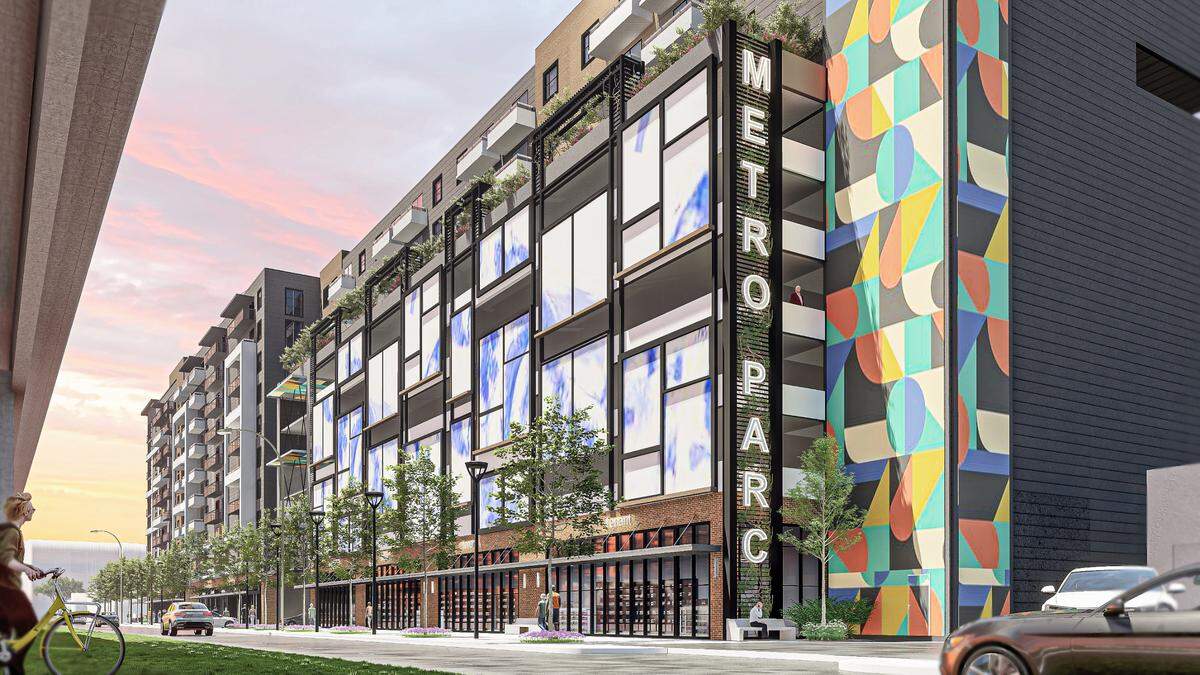 MG Developer Miami will build a 10-story apartment rental building near the Hialeah Tri-Rail/Metrorail transfer station. A representation of the project.