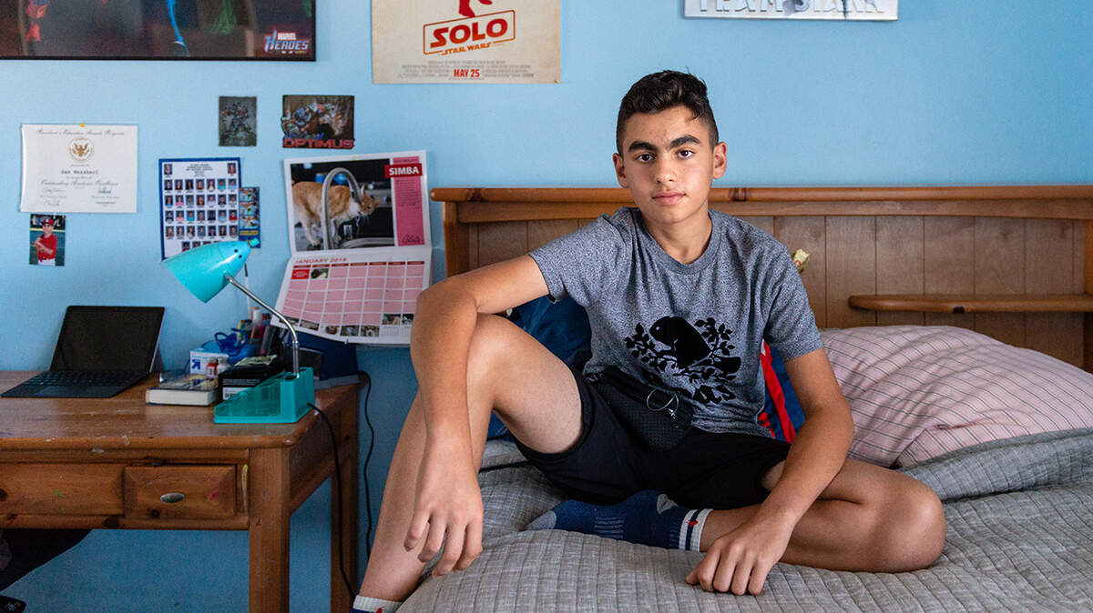 Sam Mazaheri, ahora de 14 años, fue diagnosticado con diabetes tipo 1 a los 9. “Pensé que tenía que recibir cuatro inyecciones de insulina al día”, contó. 