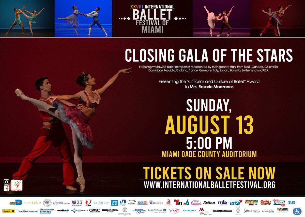 Flyer promocional de la IBFM Closing Gala of the Stars.