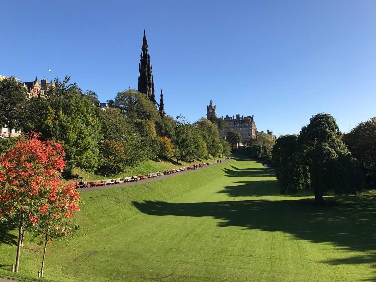Jardines de Princes Street, Edimburgo. 