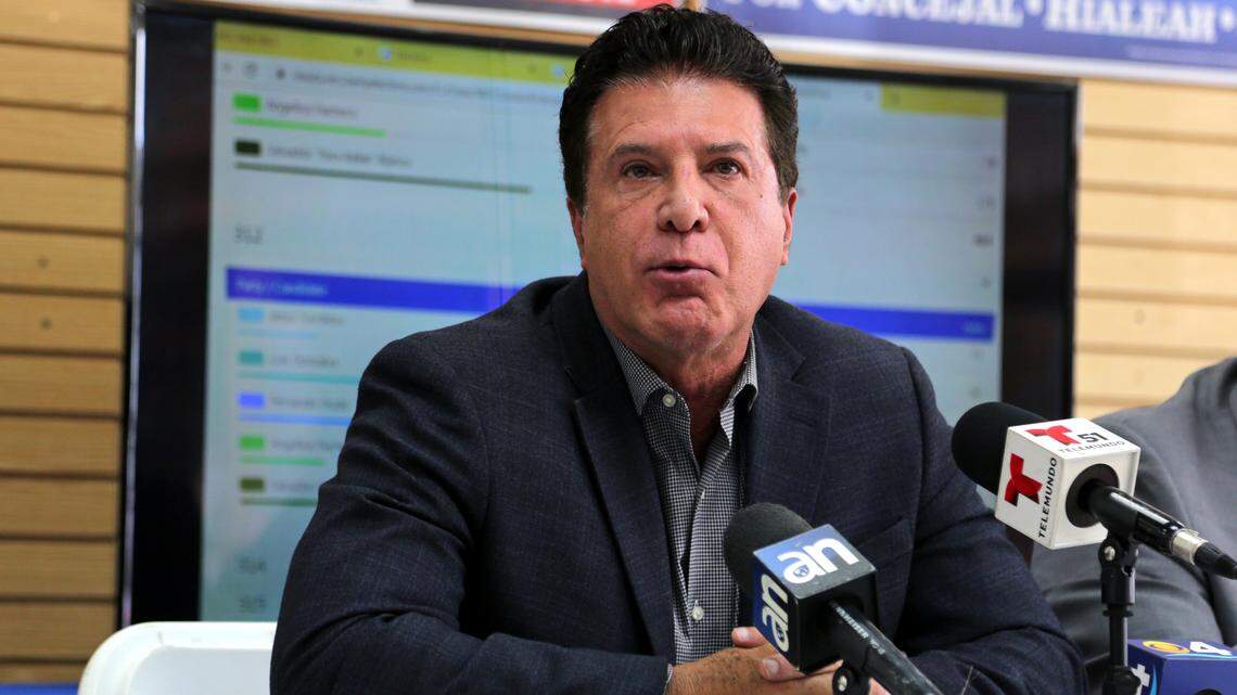 Hialeah Mayor Carlos Hernández wasn’t on the ballot this November, but the election was a bitter one for him. Two of the four candidates he endorsed were defeated, and opponents began a drive to remove him from office.