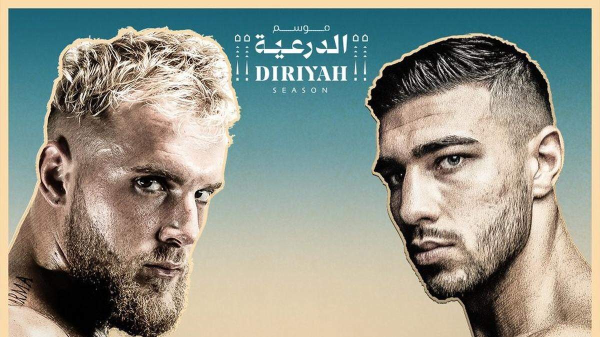 Esto es lo más cercano que Jake Paul (izq.) estará del boxeo. Cuando el mediático youtuber enfrente el domingo en Arabia Saudita al inglés Tommy Fury será de manera oficial el primer púgil legítimo que haya enfrentado en su carrera encima del cuadrilátero.