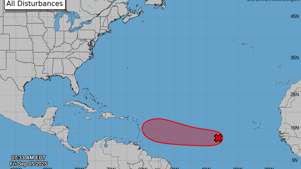 Nueva tormenta tropical podría formarse en el Atlántico este fin de semana y avanzar hacia el oeste