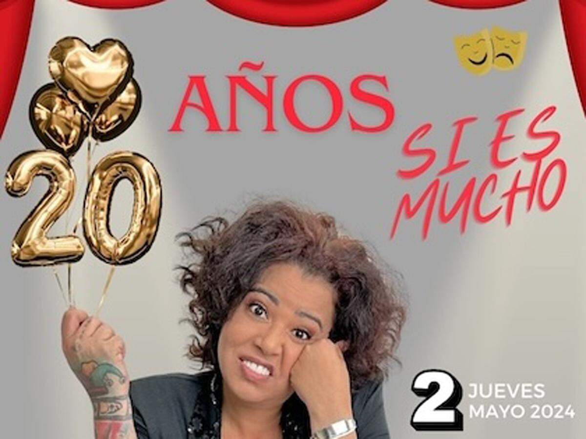 Cuqui la Mora en '20 Años sí en mucho' en el Teatro Trail.&nbsp;