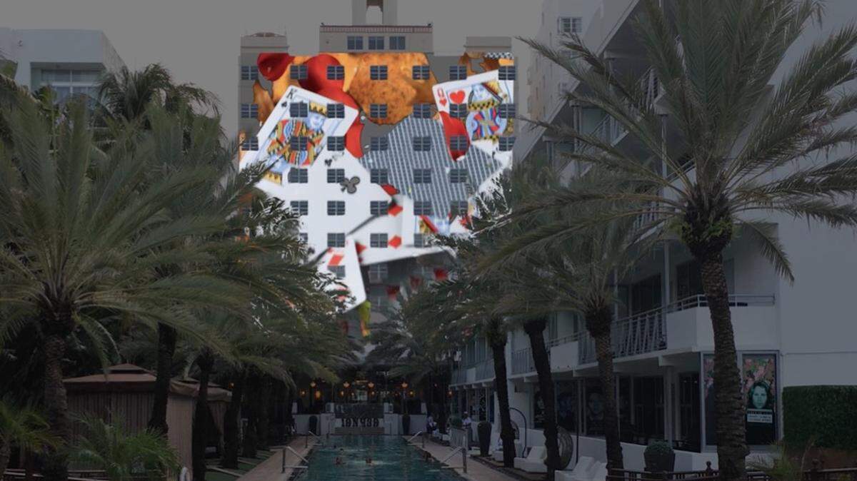 El dúo Nadia Hironaka y Matthew Suib muestran sus instalaciones a gran escala y utilizan imágenes originales en movimiento y bandas sonoras únicas para crear proyecciones de video muy coloridas que exploran la historia, las culturas y las convenciones. Hotel Nacional.