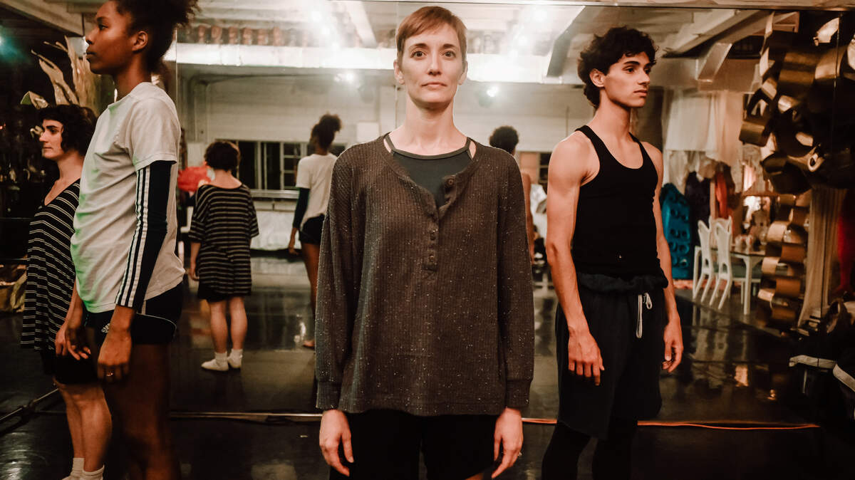Meredith Barton, Arielle Francois, Amy Trieger (al frente) e Isaiah Gonzalez.