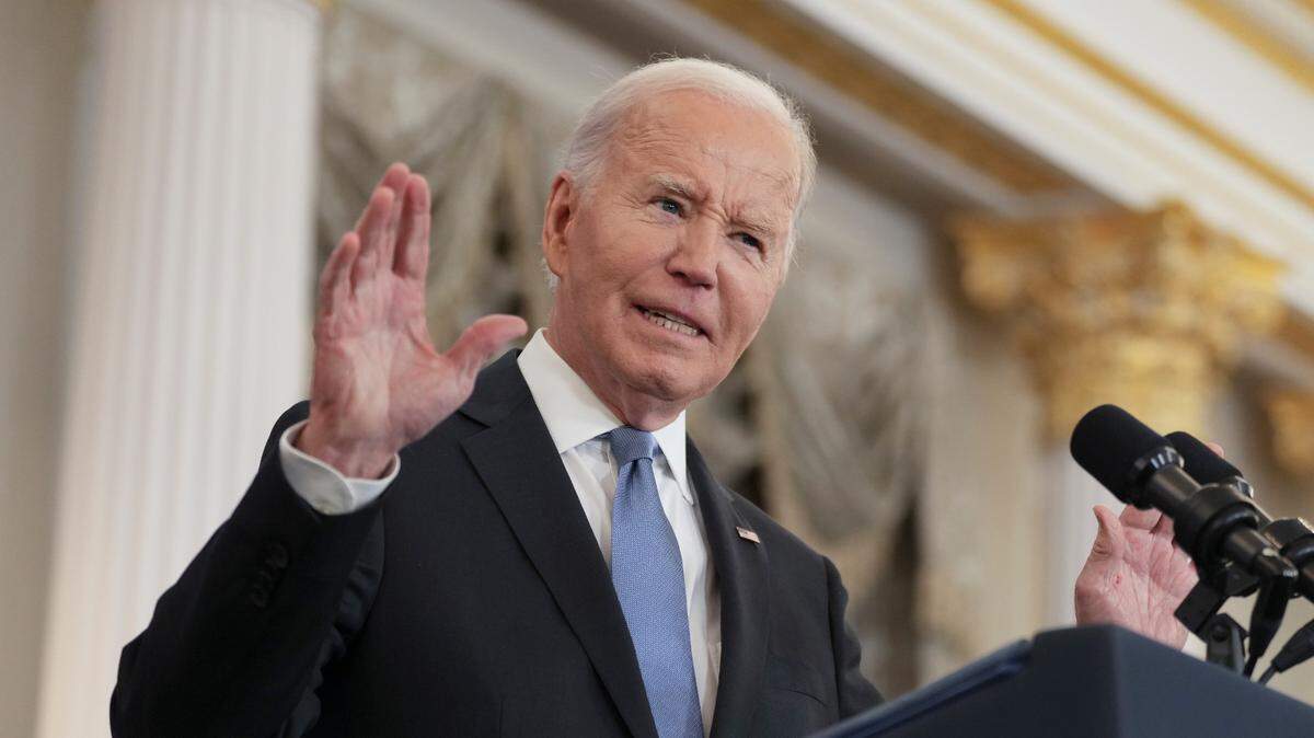 El presidente de Estados Unidos, Joe Biden, da un discurso sobre su política exterior, el lunes 13 de enero de 2025, en el Departamento de Estado en Washington, D.C.