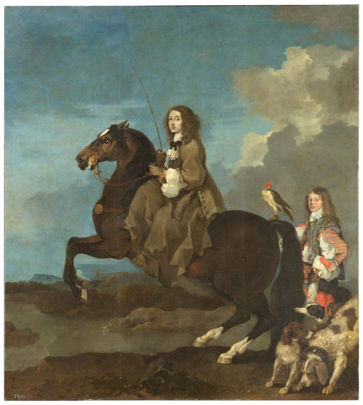 Cristina de Suecia a caballo, por Sébastien Bourdon, 1653-1654.