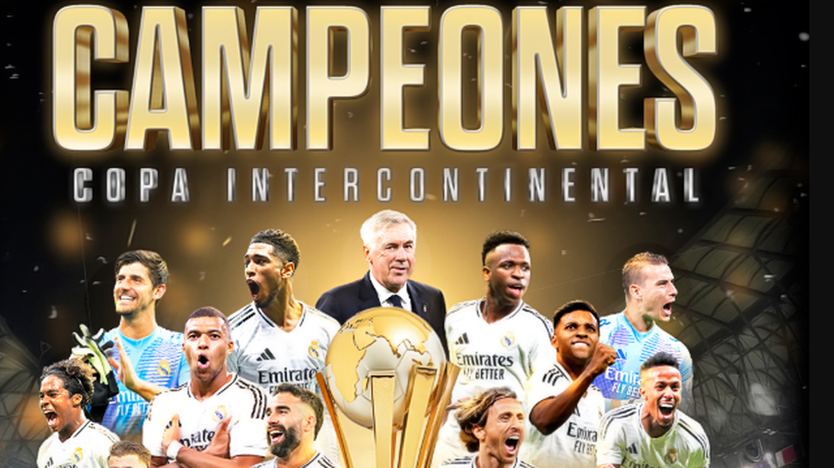 El Real Madrid se proclamó este miércoles campeón de la Copa Intercontinental al imponerse 3-0 al Pachuca mexicano en el estadio Lusail de Doha gracias a los goles del francés Kylian Mbappé y de los brasileños Rodrygo y Vinicius.