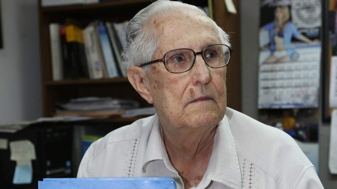 Cuban anti-Castro fighter in his office in Miami in 2013.